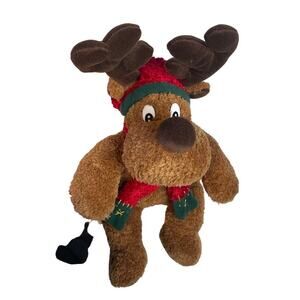 UNBRANDED Reindeer Plush Stuffed Animal Brown‎ Moose Christmas Winter Holiday